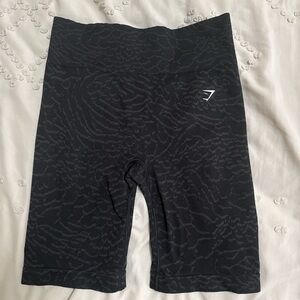 Gymshark Black Patterned Athletic Shorts